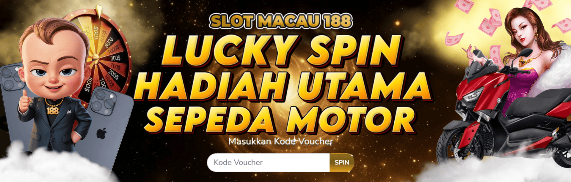 Lucky Spin Hadiah Utama Sepeda Motor
