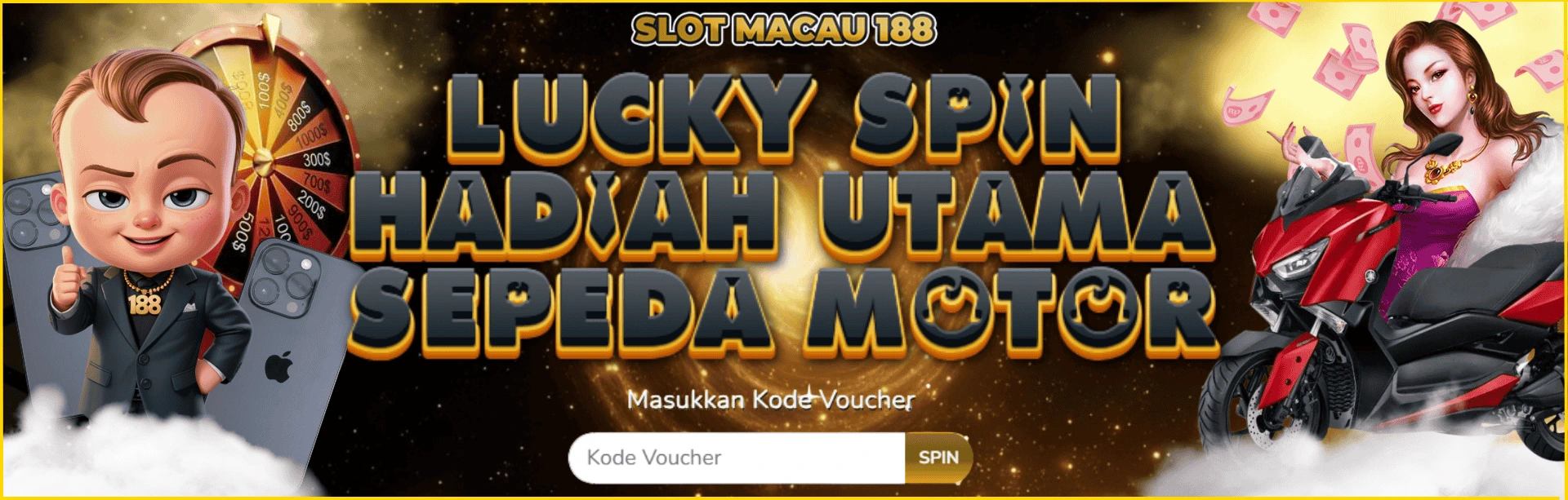 Lucky Spin Hadiah Utama Sepeda Motor
