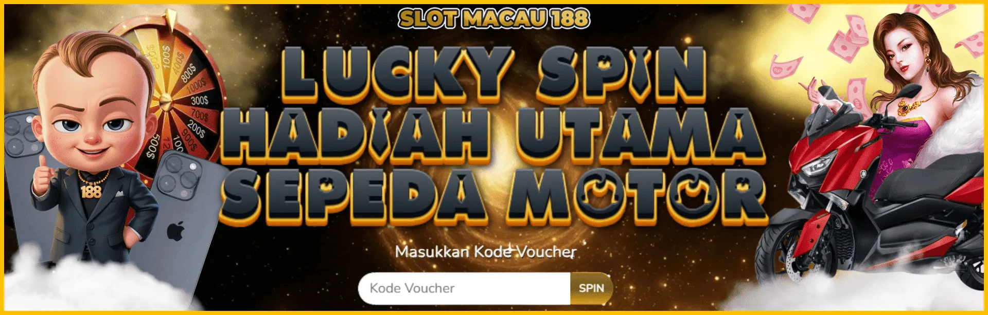 Lucky Spin Hadiah Utama Sepeda Motor